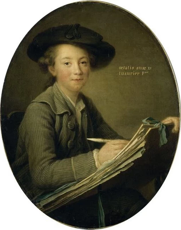 Il pittore Germain - Jean Drouais all'età di quindici anni, opera di Catherine Lusurier